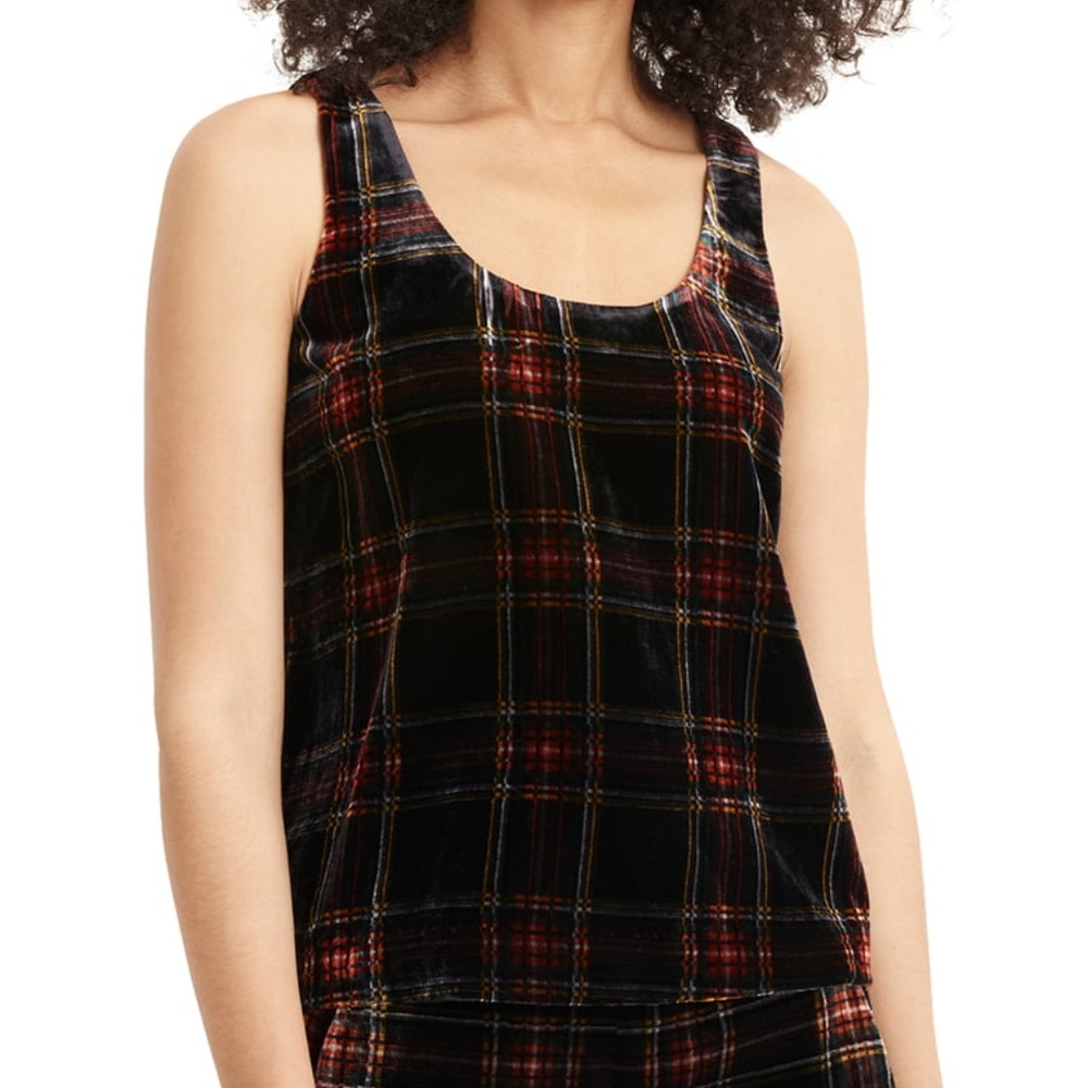 Stewart Tartan Velvet Tank J.CREW
